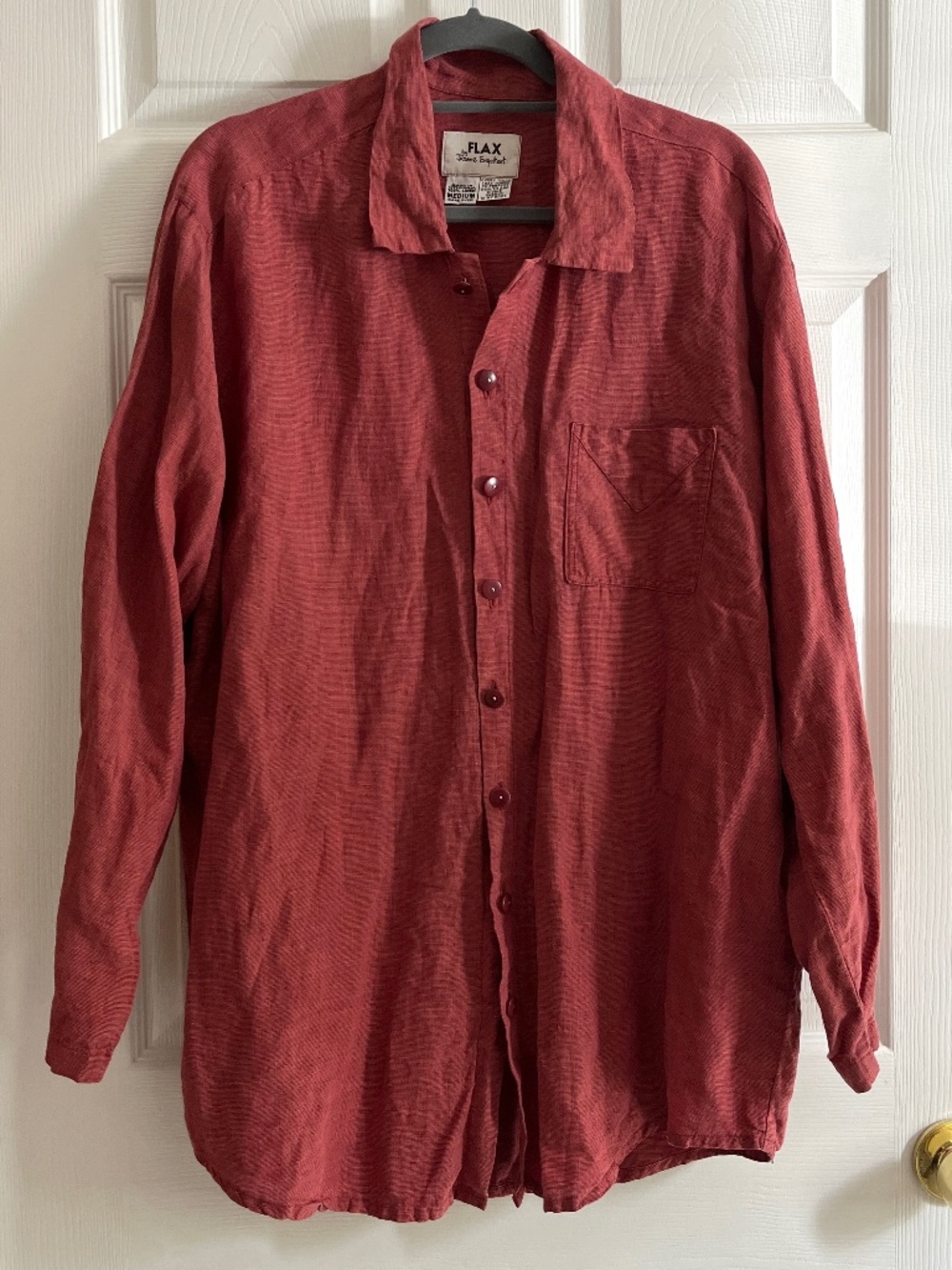 FLAX Linen Button Down Medium